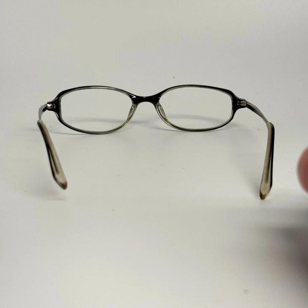 Anne Klein AK8024 K5162 Black Silver Oval Eyeglass Frames 50-17-135